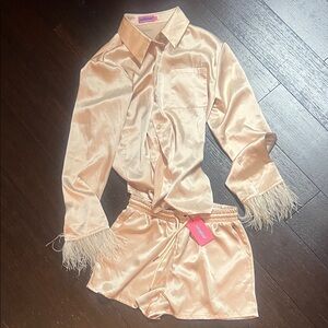 Edikted women Pajama Set in Satin